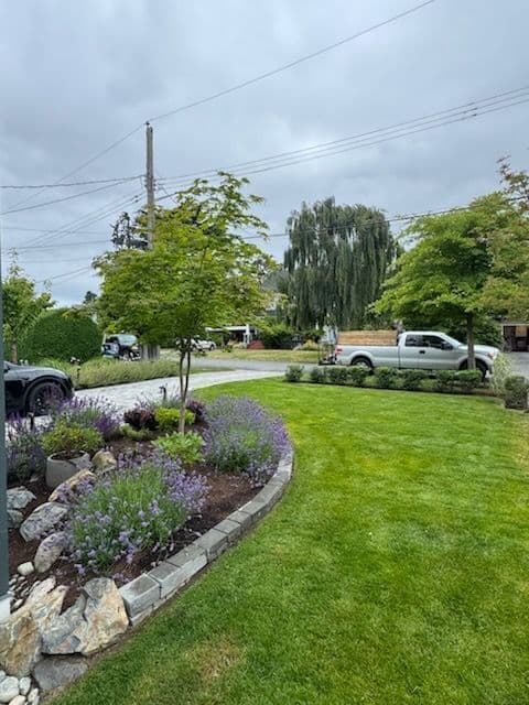 Project Serene Garden Oasis with Cozy Patio Transformation image