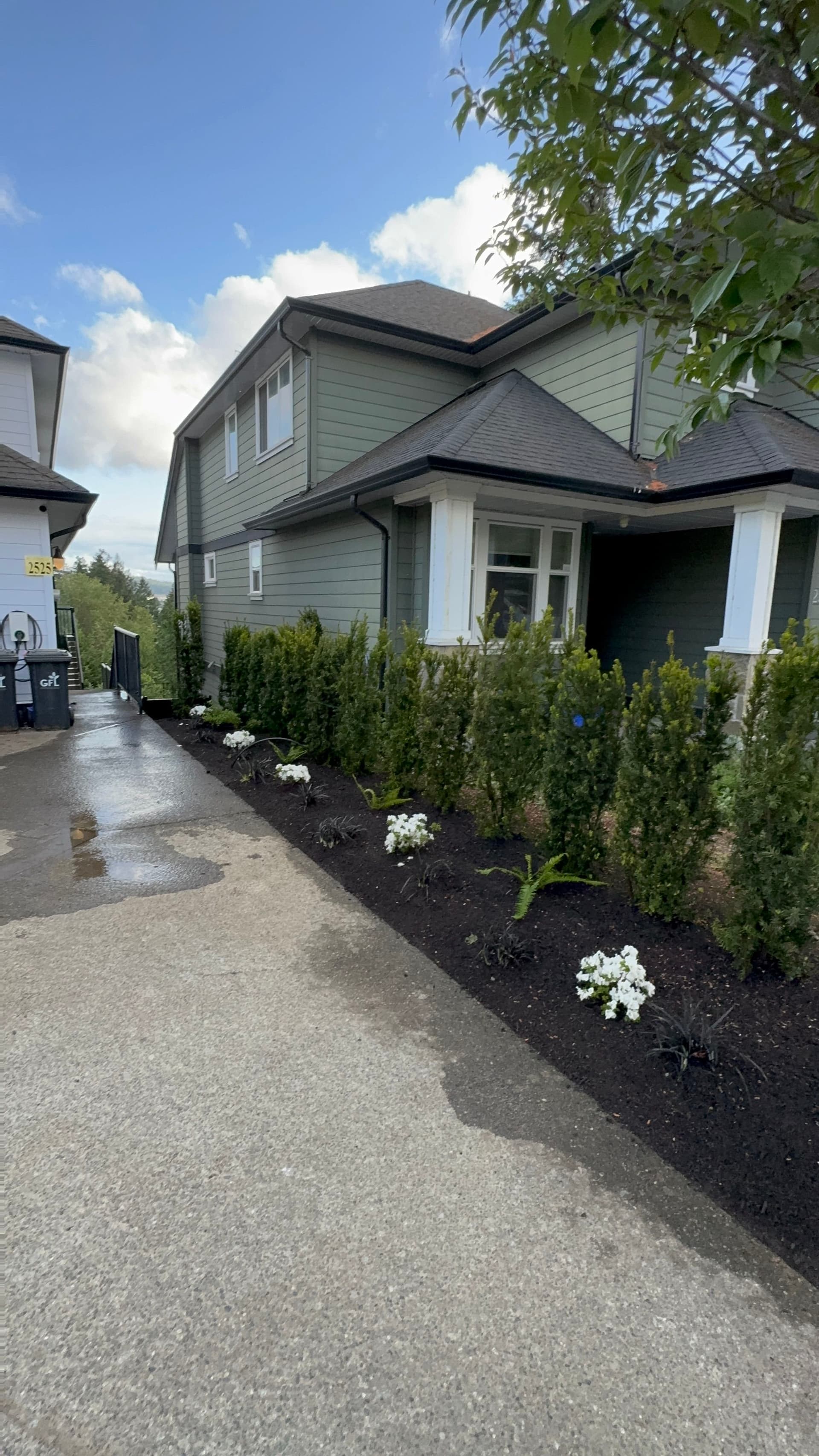 Gallery photos for Sloped Front Yard Landscape Installation in Langford: Image #2